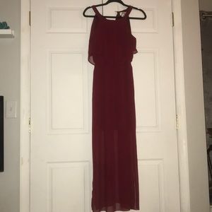 Sweet Storm Red maxi dress